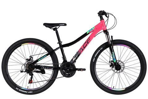 Велосипед ST 26" SPACE AURORA DD FR рама-13" рожево-чорний 2026 OPS-SP-26-094 фото