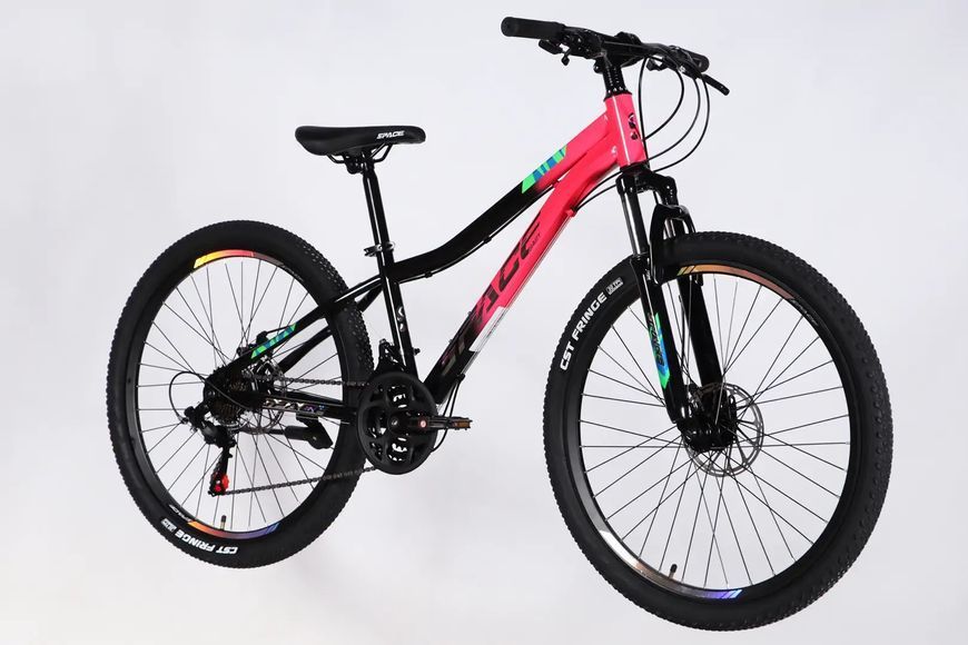Велосипед ST 26" SPACE AURORA DD FR рама-13" рожево-чорний 2026 OPS-SP-26-094 фото