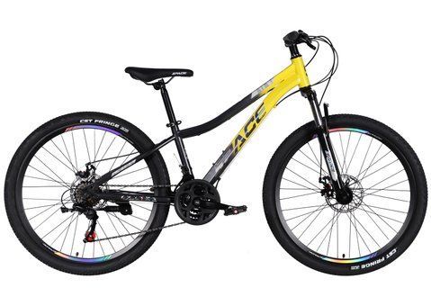 Велосипед ST 26" SPACE AURORA DD FR рама-13" жовто-чорний 2026 OPS-SP-26-096 фото