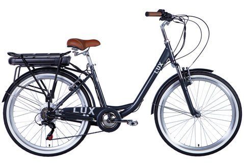 Велосипед з електроприводом 26" ST Dorozhnik eLUX Vbr FR рама-17" 36B 13А*г 500Вт темно-сірий YS 7676 2026 ELB-D-26-292 фото