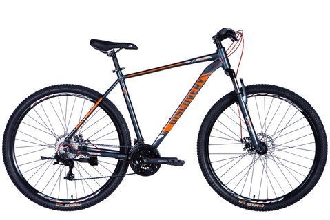 Велосипед AL 29" Discovery BASTION DD CS рама-21" сіро-помаранчевий 2025 OPS-DIS-29-208 фото