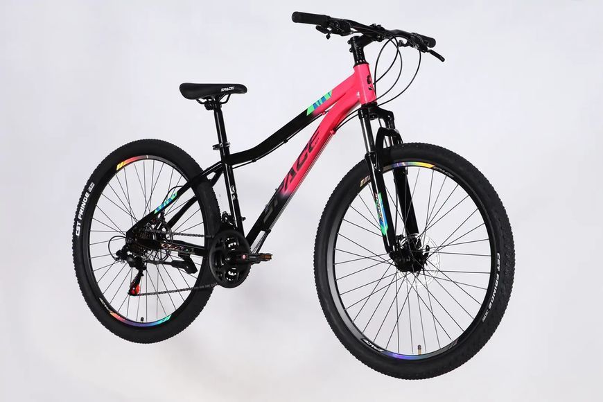 Велосипед ST 27.5" SPACE AURORA DD FR рама-15" рожево-чорний 2026 OPS-SP-27.5-091 фото