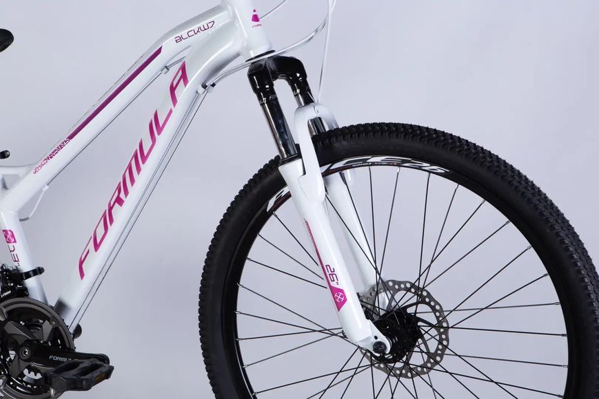 Велосипед AL 26" Formula BLACKWOOD DD FR рама-13" біло-рожевий 2026 OPS-FR-26-802 фото