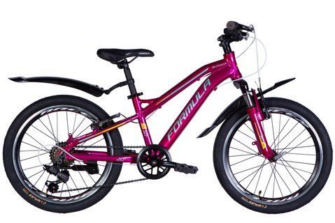 Велосипед AL 20" Formula BLACKWOOD Vbr FR рама-11" малиновий 2026 OPS-FR-20-106 фото