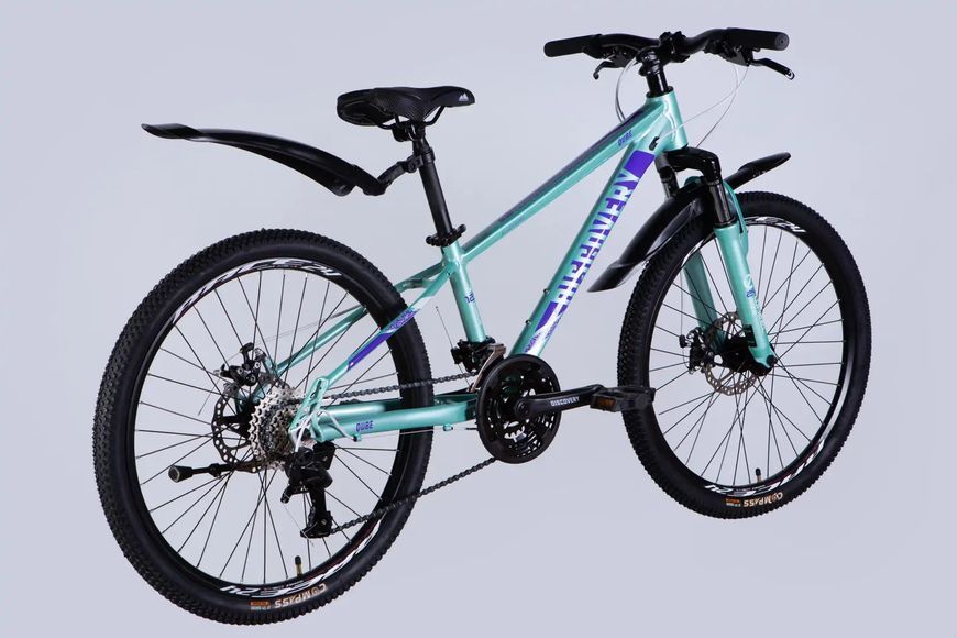 Велосипед AL 24" Discovery QUBE DD CS рама-11,5" свiтло-бiрюзовий 2025 OPS-DIS-24-335 фото