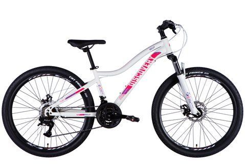 Велосипед ST 26" Discovery KELLY DD FR рама-14" біло-рожевий 2025 OPS-DIS-26-628 фото
