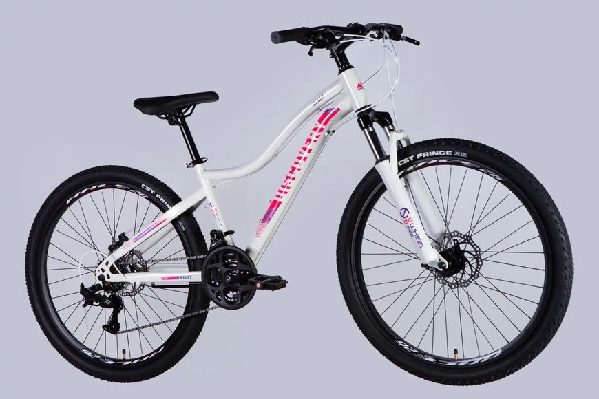 Велосипед ST 26" Discovery KELLY DD FR рама-14" біло-рожевий 2025 OPS-DIS-26-628 фото