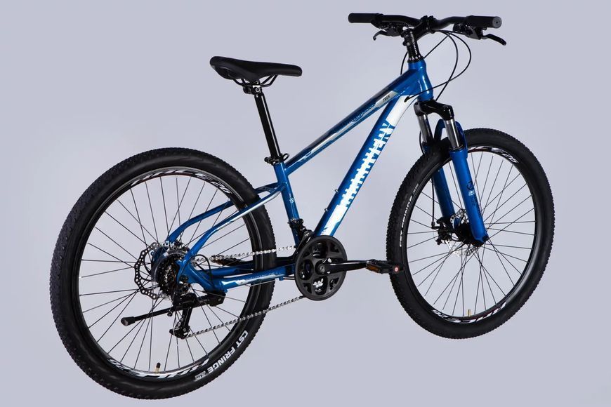 Велосипед ST 26" Discovery TREK DD FR рама-13" синьо-сріблястий 2025 OPS-SP-26-050 фото